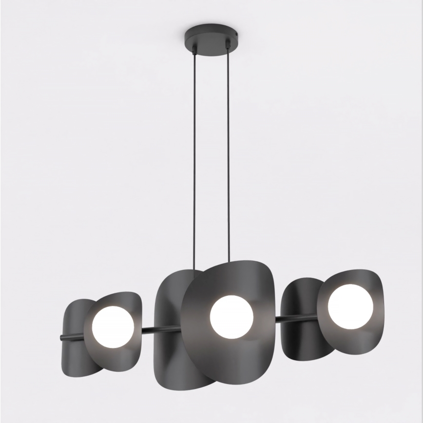 Takpendel på kabel ELEMENTI 6xG9/8W/230V svart
