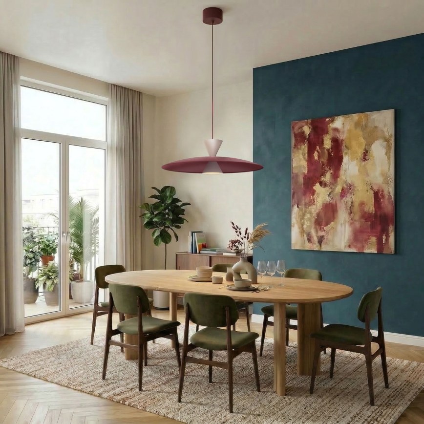 Takpendel på kabel MISTIC 1xGX53/15W/230V bordeaux