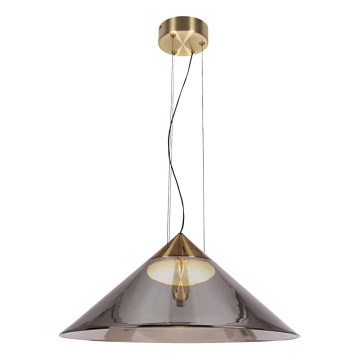 Takpendel på kabel PRESTO 1xGX53/10W/230V, Ø 50 cm, guld/rökgrå