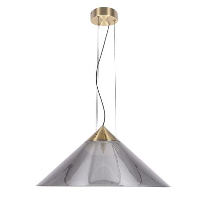 Takpendel på kabel PRESTO 1xGX53/10W/230V, Ø 50 cm, guld/rökgrå