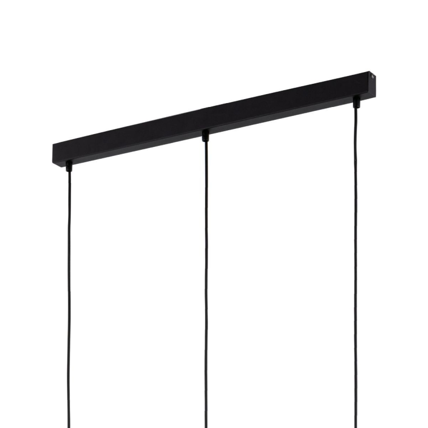 Takpendel på kabel SEBO 3xE27/15W/230V svart/rökbeige