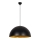 Takpendel på kabel SIVANI 1x E27/40 W/230 V Ø 60 cm svart/koppar