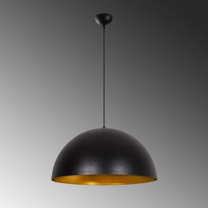 Takpendel på kabel SIVANI 1x E27/40 W/230 V Ø 60 cm svart/koppar