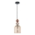 Takpendel på kabel TROPEA 1xE27/15W/230V svart/rökig röd/beige
