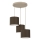 Takpendel på sladd ARDEN 3xE27/15W/230V Ø 30 cm beige/brun