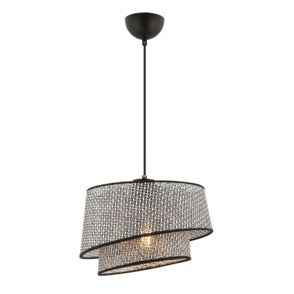 Takpendel på sladd BARETTE 1xE27/60W/230V grå/svart