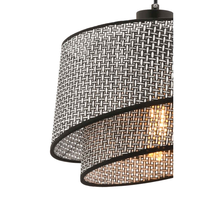 Takpendel på sladd BARETTE 1xE27/60W/230V grå/svart