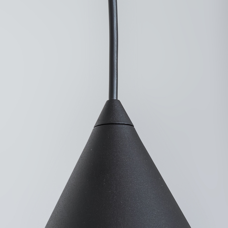 Takpendel på sladd ETNA II 1xE27/15W/230V Ø 25 cm svart