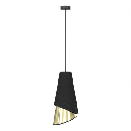 Takpendel på sladd MODA 1xE27/15W/230V svart/guld