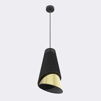 Takpendel på sladd MODA 1xE27/15W/230V svart/guld