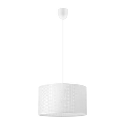 Takpendel på sladd SIRJA PLISADO 1xE27/15W/230V Ø 35 cm vit