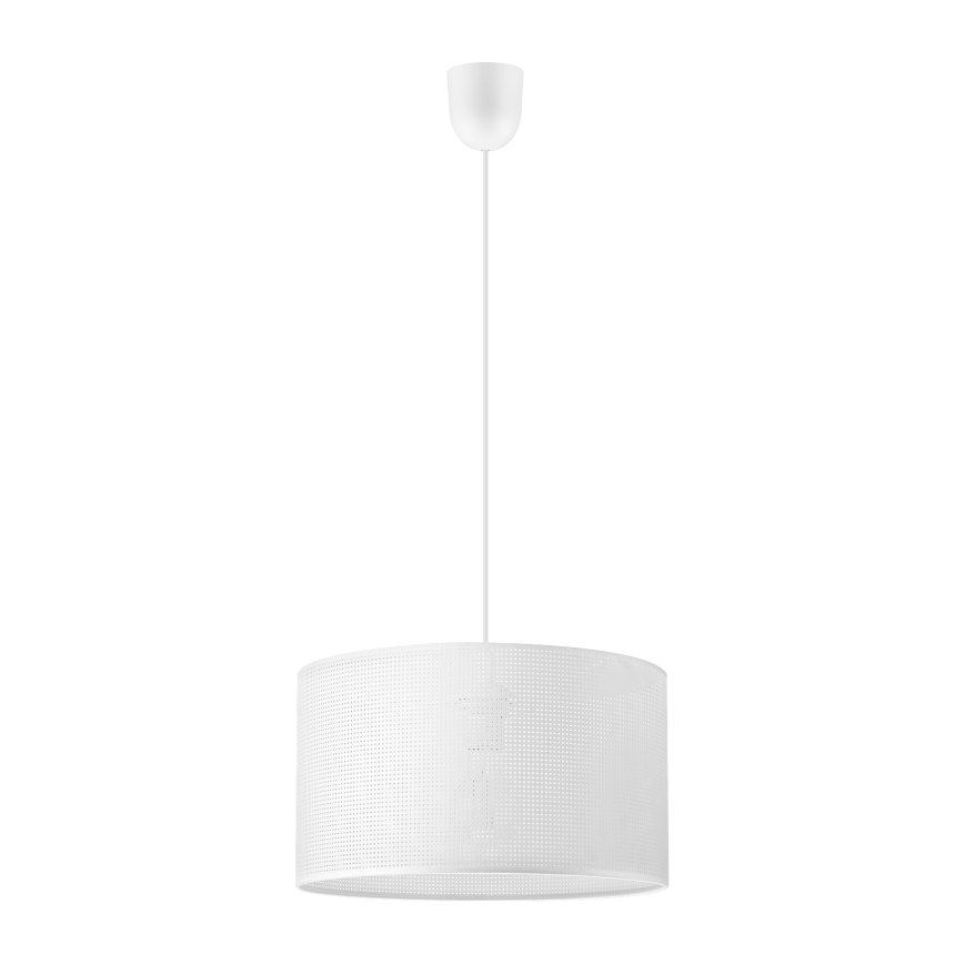 Takpendel på sladd SIRJA PLISADO 1xE27/15W/230V Ø 35 cm vit