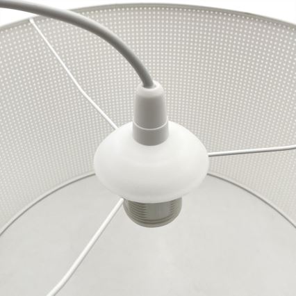 Takpendel på sladd SIRJA PLISADO 1xE27/15W/230V Ø 35 cm vit