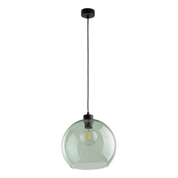 Takpendel på vajer CUBUS 1xE27/15W/230V svart/rökgrön