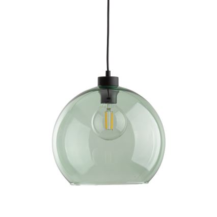 Takpendel på vajer CUBUS 1xE27/15W/230V svart/rökgrön