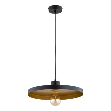 Takpendel på vajer ETERI 1xE27/15W/230V svart/guld