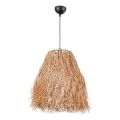 Takpendel på vajer FRINGE 1xE27/40W/230V raffia