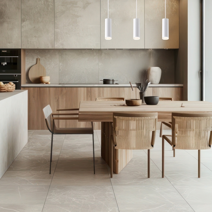 Takpendel på vajer i skensystemet PIPE 3xGU10/10W/230V vit