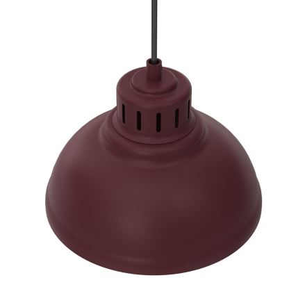 Takpendel på vajer SVEN 4xE27/15W/230V burgundyröd