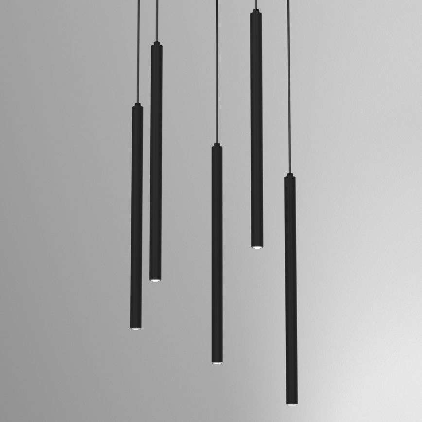 Takpendel på vajer YORU 8xG9/8W/230V svart