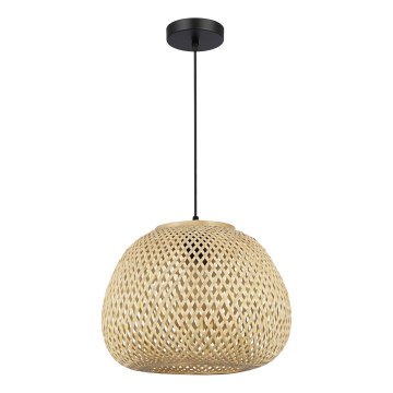 Takpendel PETRA med kabel, 1xE27/15W/230V, Ø 35 cm, bambu