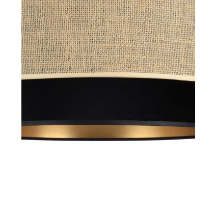 Takpendel SARTA 1xE27/60W/230V Ø 45 cm svart/jute