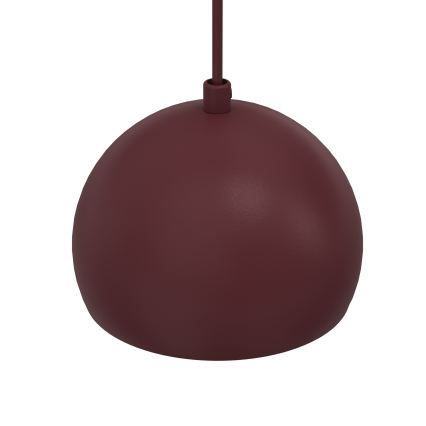 Takpendel SOOL på vajer 1xE27/15W/230V Ø 15 cm bordeaux