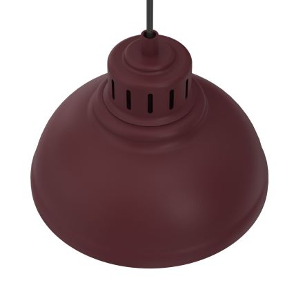 Takpendel SVEN 2xE27/15W/230V vinröd