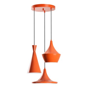 Takpendel TOM 3xE27/40W/230V orange