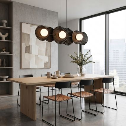 Takpendel UMBRA med vajer 6xG9/8W/230V svart