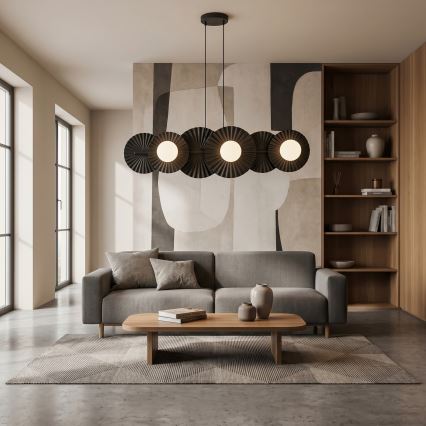 Takpendel UMBRA med vajer 6xG9/8W/230V svart