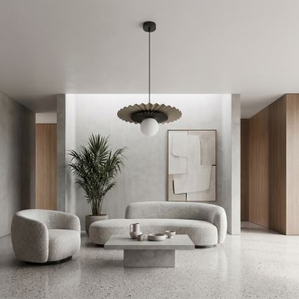 Takpendel UMBRA på sladd 1xG9/8W/230V svart/beige