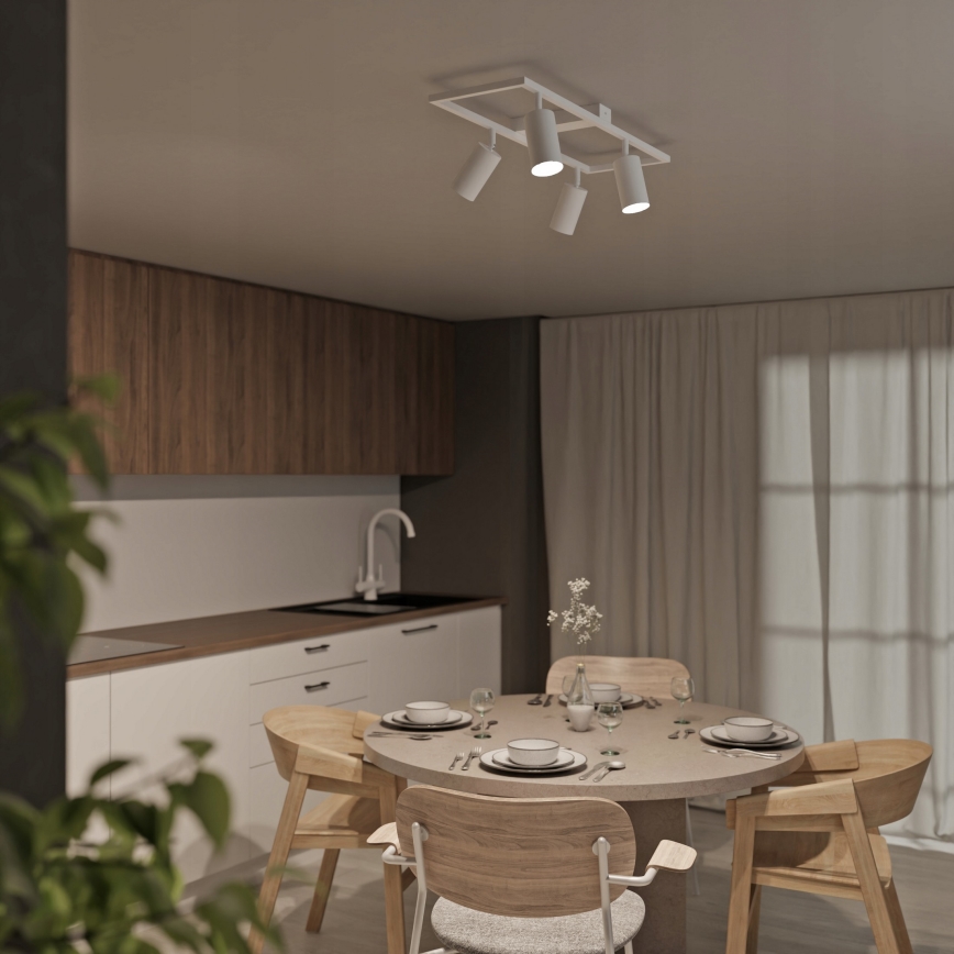 Takspot 4xGU10/30W/230V, vit