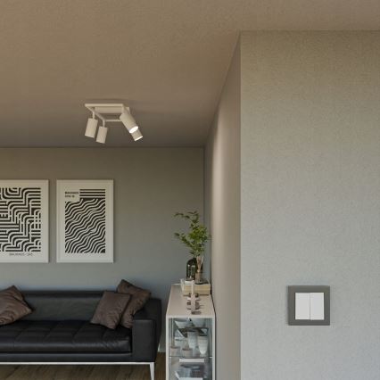 Takspot 4xGU10/30W/230V, vit