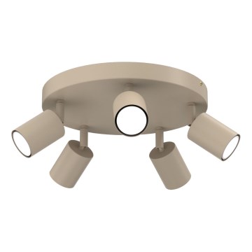 Takspot FUN 5x GU10/8W/230V beige