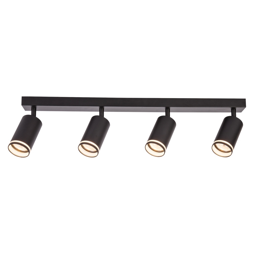 Takspot PIPE 4xGU10/10W/230V svart