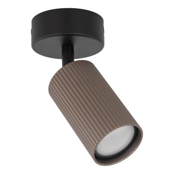 Takspot TUNE 1xGU10/10W/230V svart/brun