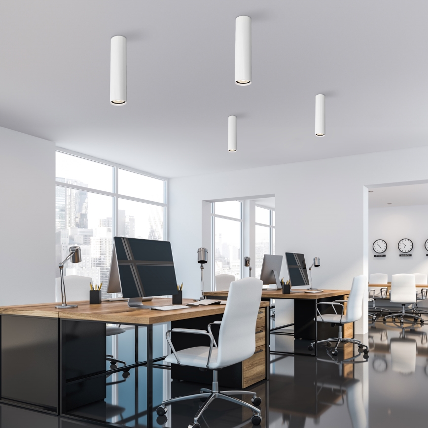 Takspot TUNE L 1xGU10/10W/230V 24 cm vit