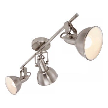 Takspotlight 3xE14/40W/230V i matt krom