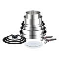 Tefal - 13-delars set med kokkärl INGENIO PREFERENCE ON, rostfritt stål