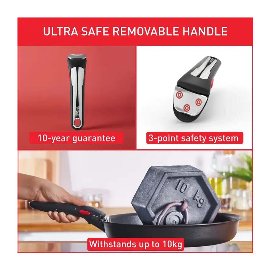 Tefal - 13-delars set med kokkärl INGENIO PREFERENCE ON, rostfritt stål