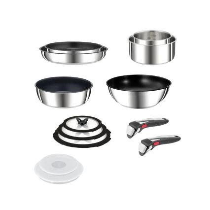 Tefal - 13-delars set med kokkärl INGENIO PREFERENCE ON, rostfritt stål