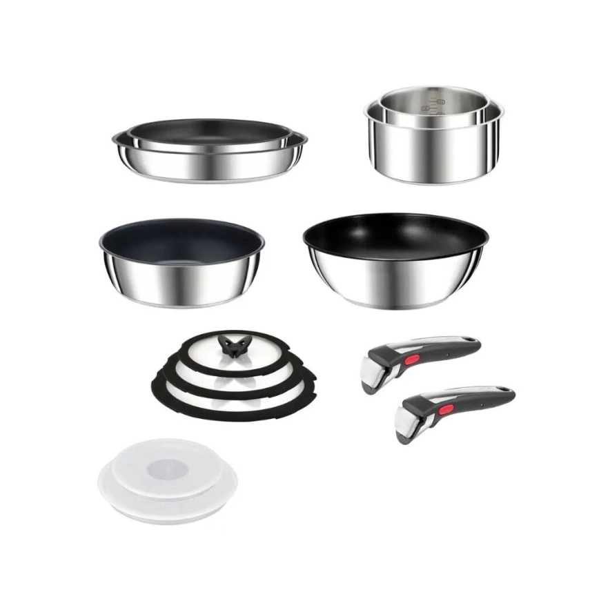 Tefal - 13-delars set med kokkärl INGENIO PREFERENCE ON, rostfritt stål