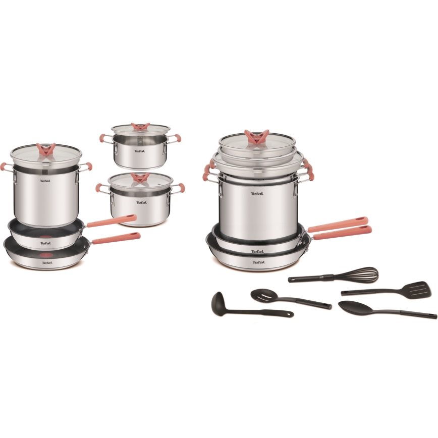 Tefal - 13-delars set med kokkärl OPTI'SPACE
