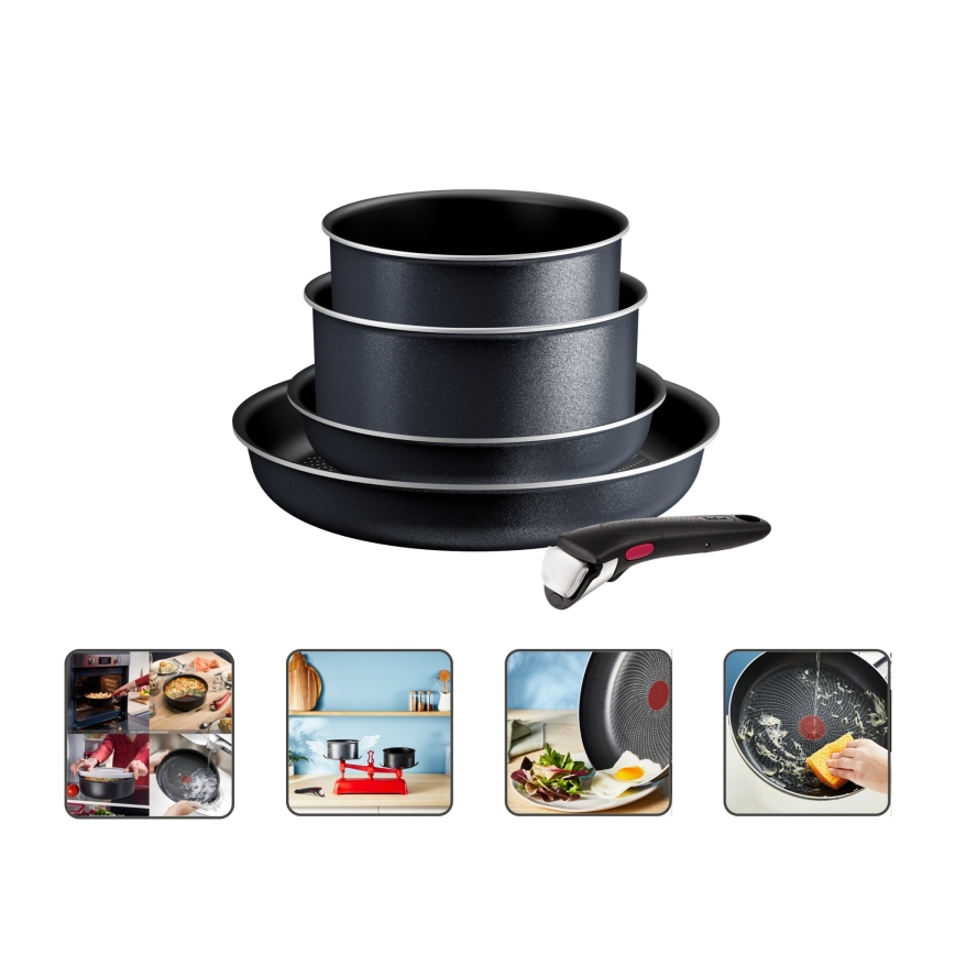 Tefal - 5-delars kastrullset INGENIO SO LIGHT