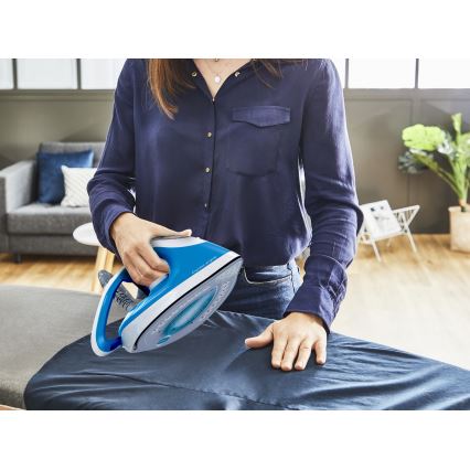 Tefal - Ångstation EXPRESS AIRGLIDE 2800W/230V blå