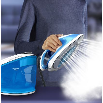 Tefal - Ångstation EXPRESS AIRGLIDE 2800W/230V blå
