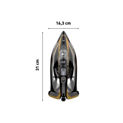 Tefal - Ångstrykjärn ULTIMATE PURE 3000W/230V guld/svart