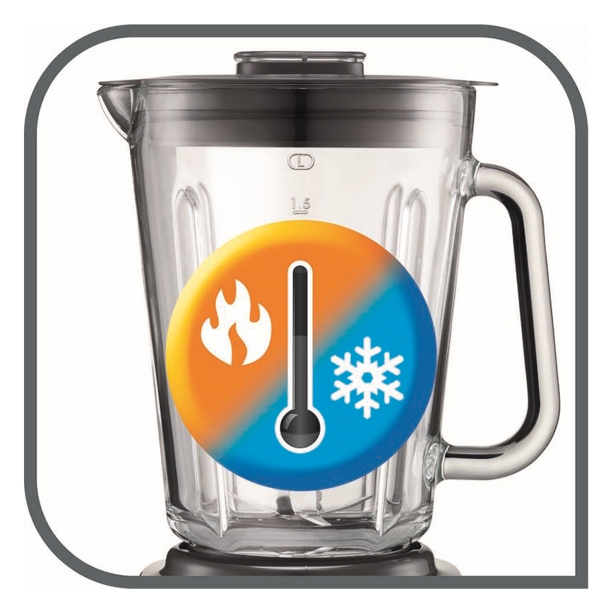 Tefal - Bordsmixer 2 l PERFECTMIX+ 1200W/230V matt krom/svart