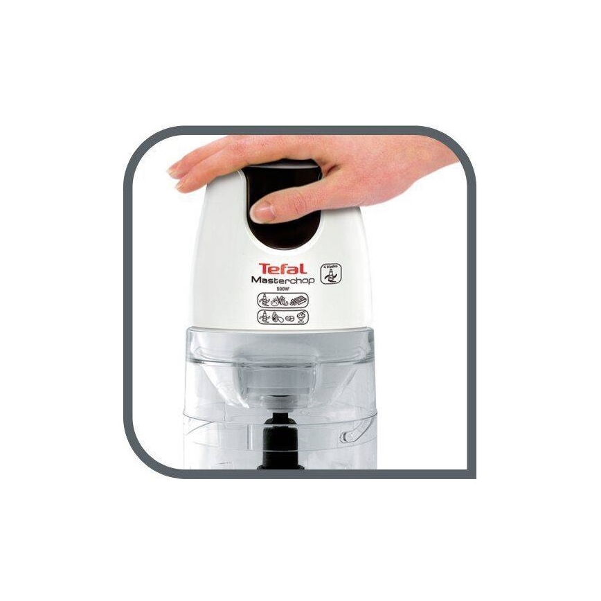 Tefal - elektrisk hackmaskin 500 ml MASTERCHOP XL 500W/230V vit